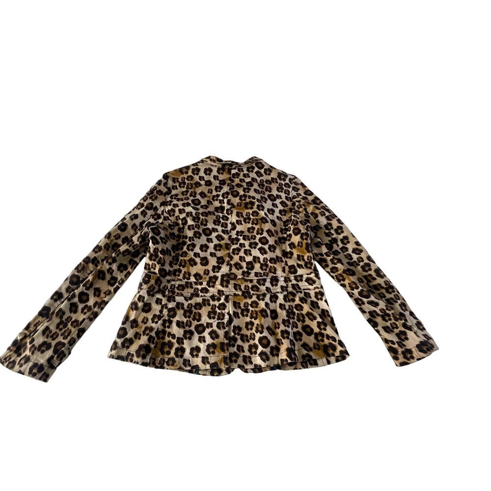 CHARTER CLUB  cheetah print jacket/blazer